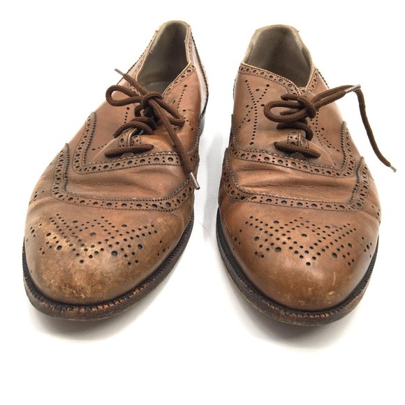 Bally brown leather Oxford dress shoes lace up leather sole classic 10.5 D men's - Picture 2 of 13